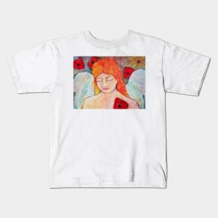 Aurora, Angel image part of an Angel oracle card deck - Renate van Nijen Kids T-Shirt